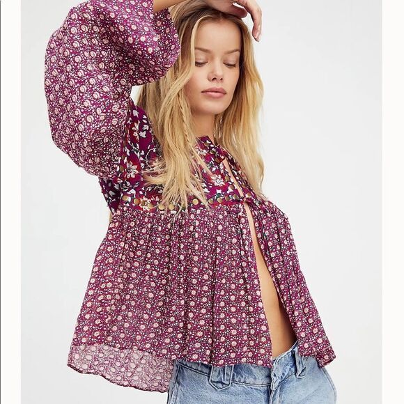 New Amelia Babydoll jacket blouse size XL,XS - Picture 1 of 9